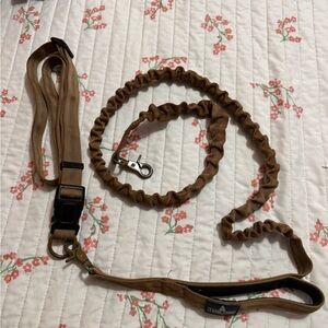 Tactical bungee dog leash and belt for handlers waist by Tahoe tribe.